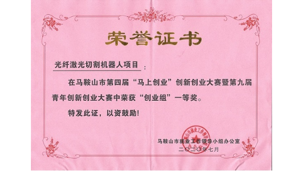 安徽斯塔克機器人-第九屆青年創(chuàng)新創(chuàng)業(yè)大賽榮獲“創(chuàng)業(yè)組”一等獎