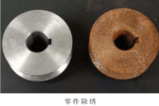 手持激光清洗機零件除銹